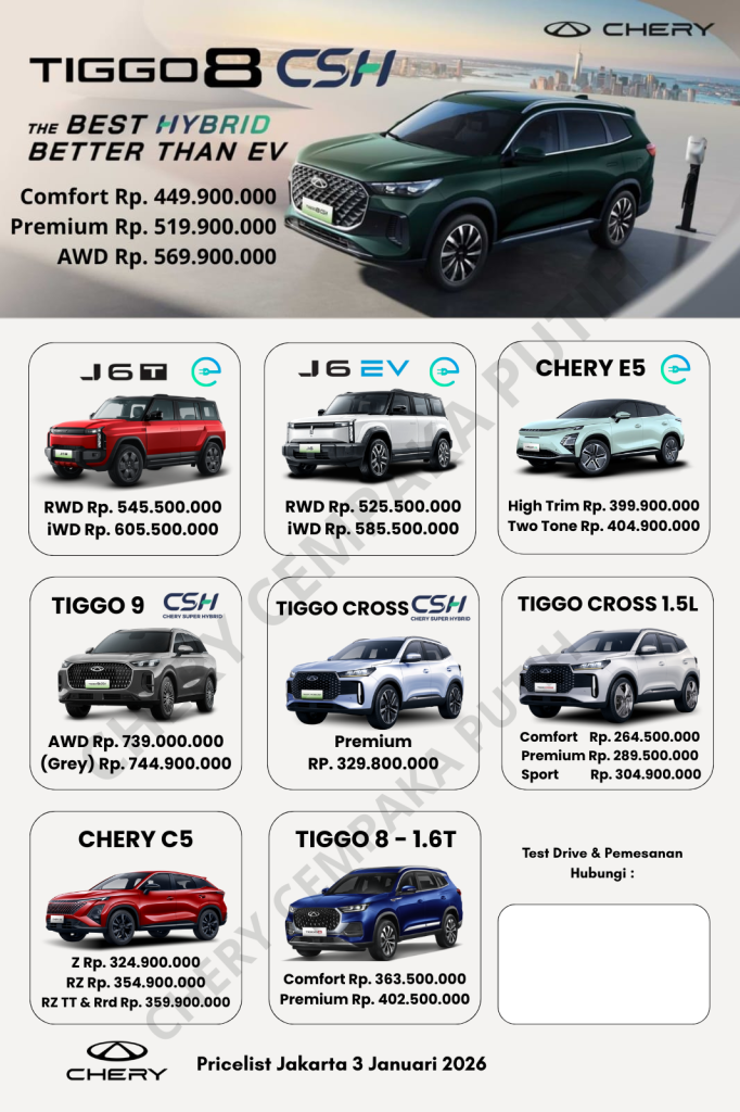Harga Chery 2026